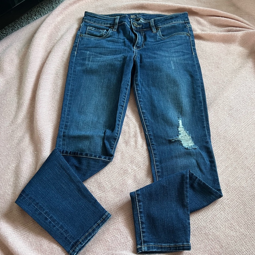 Kut from the Kloth Dark Blue Straight Leg Jeans